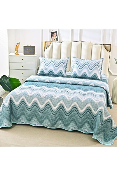 Casa de vis Online Set pilotă față-verso, Casa de Vis Online, matlasată, 3 piese, multicolor, 220 x 240 cm, Y-54