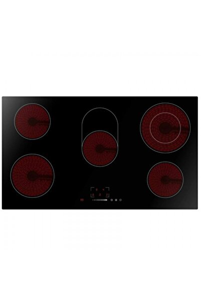 Midea Built-In Electric Ceramic Hob - 5 Burners - Black