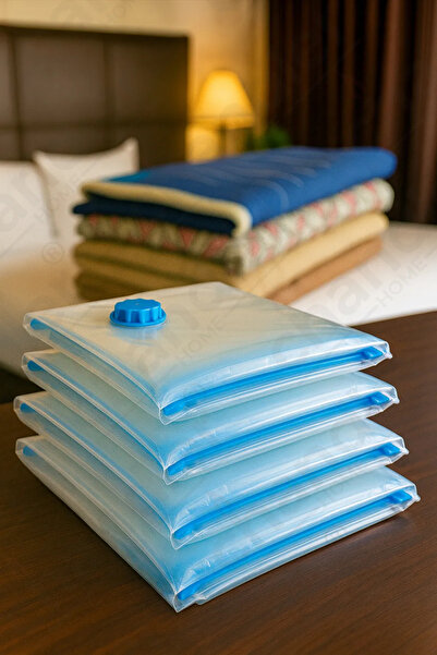 Chandler Home AİRLOCK (60x80 cm) Vakumlu Hurç 4'lü Şeffaf Giysi & Yorgan Sakl...