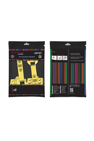 SAMET Master Frenli Düz Menteşe Gold 2 Li Paket