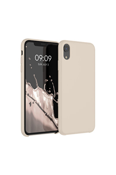 KWmobile Case for Apple iPhone XR, Silicone, Cream, 45910.154