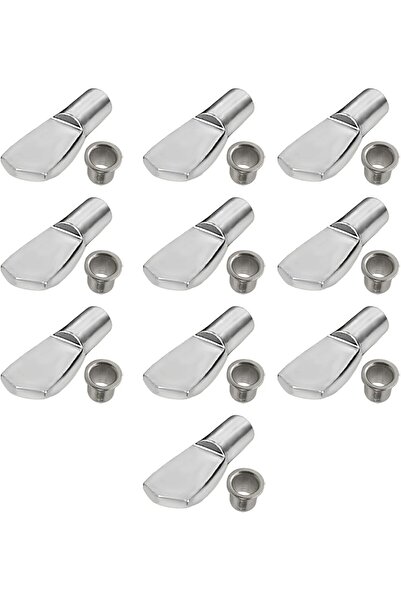 Raco دبابيس دعم أرفف معدنية شديدة التحمل بأكمام، 10 قطع من أوتاد الأرفف للخزائن