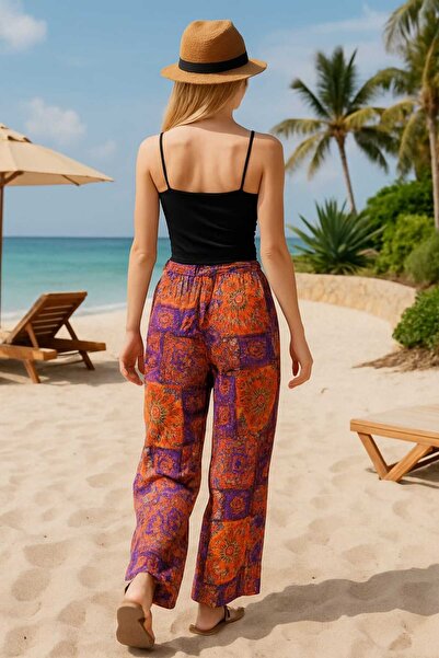 forte bella Patterned Casual Viscose Bottom