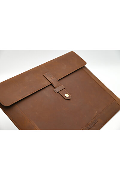 karenzi Handcrafted Genuine Leather Laptop Sleeve | 14-inch Velvet Lined Portfolio Case