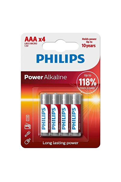 Philips Zinc Aaa Ince 4'lü Kalem Pil