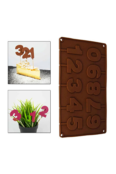 Eminonutoptanci Silicone Mold Domed Pastry Number Candy Lollipop Mold