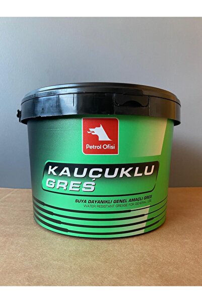 Petrol Ofisi Yeşil Renk Suya Dayanıklı Kauçuklu 4KG Gres (10/2025 Üretim)