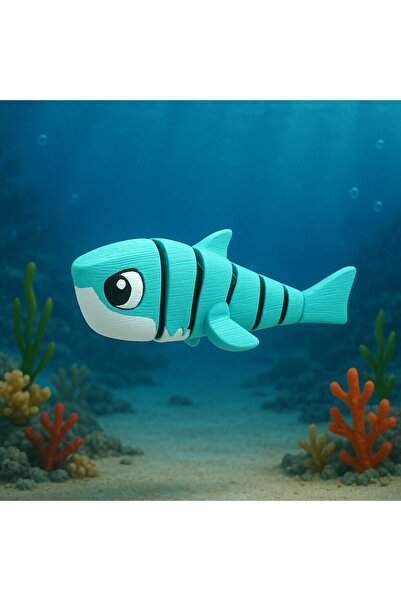 PrintForge Figurina Snapjaw rechin, 3D articulata, PrintForge, 8x4x3 cm, PLA,...