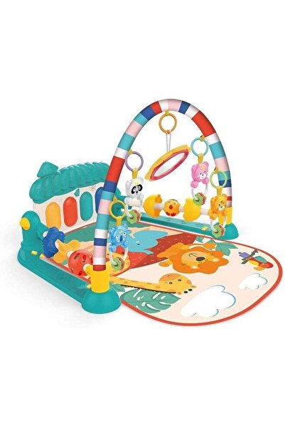 Arabest Baby Gym Sports Mat Music Activity Center Kick Piano Gym Tummy Time Mat Newborn Mat