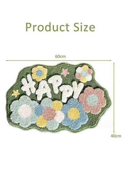 Generic Bathroom Rug 40*60cm Bath Mat Non-Slip Area Rug, Machine Washable and Water Absorbent