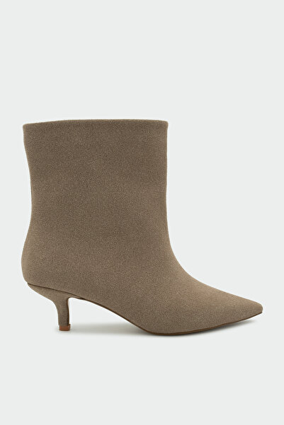 LAMİNTA Γυναικείες μπότες Saves Mink Suede με λεπτομέρεια επίπεδης ραφής