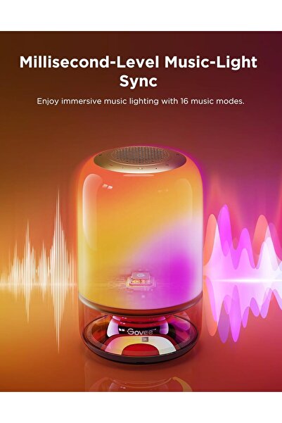 Govee Table Lamp 2 Pro x Sound by JBL - Smart Table Lamp with Bluetooth Speaker & Music-Light Sync