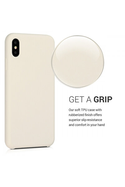 KWmobile Case for Apple iPhone XS Max, Silicone, Beige, 45909.16