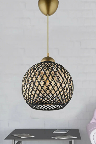 Asir Chandelier DL167 - Black and Gold