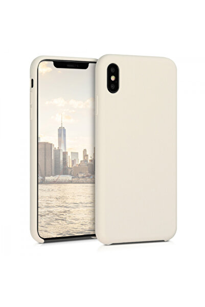 KWmobile Case for Apple iPhone XS Max, Silicone, Beige, 45909.16