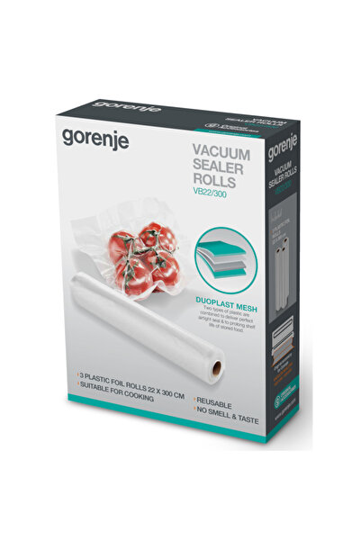 Gorenje vacuum sealer bags, 22x300 cm