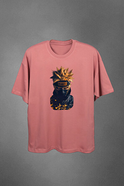 California ST 100% Cotton Fabric Anime Character Printed Men's Oversized T-Shirt