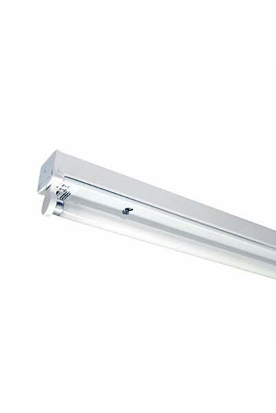 KlaussTech Lampă de iluminat cu tub neon din aluminiu alb 120cm IP20