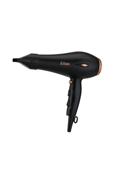 Zilan ZLN 1239 Hair Dryer 2200W, 3 Speeds/Temperatures, Concentrator & Diffuser, Black