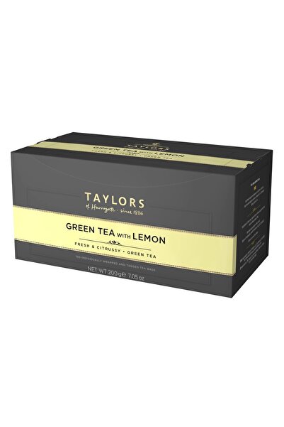 TAYLORS Green Tea with Lemon, 100 individually wrapped tea bags, 200 gr.