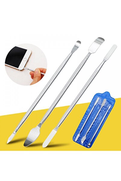 OEM 3Lü Çift Taraflı Metal Pena Telefon Tablet Notebook Tv Ps Kasa Açma Aparatı