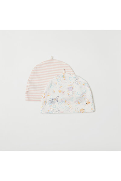 Juniors قبعة مطبوعة - مجموعة من قطعتين