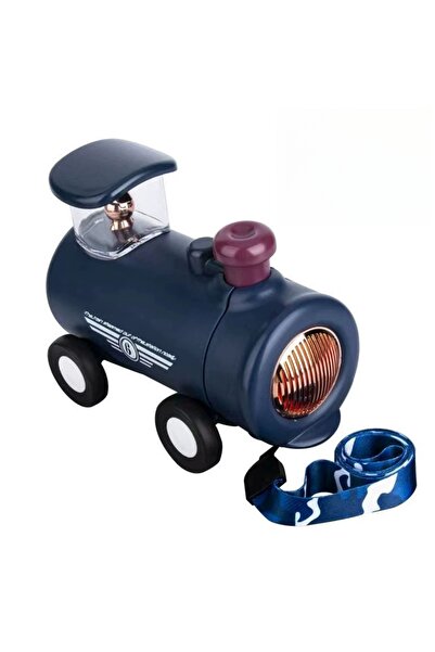 Ominii كوب ماء محمول للأطفال على شكل شاحنة مع حزام، سعة 300 مل، زجاجة ماء مانعة للتسرب مع شفاطة