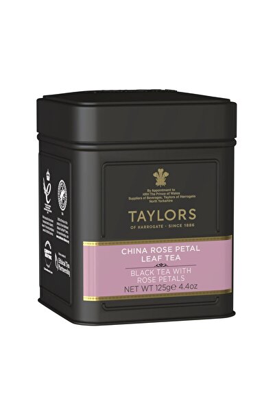 TAYLORS Black Tea with Rose Petals, Metal Box, Leaves, 125 gr.