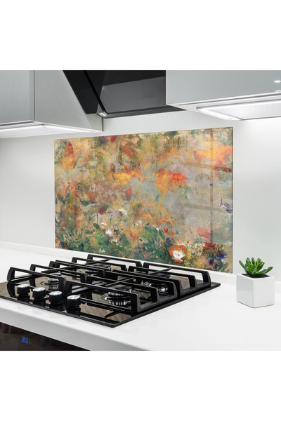 Arthub Panou Sticla Bucatarie, Protectie aragaz, Termorezistent, Abstracte, A...