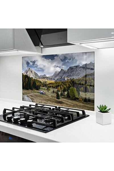 Arthub Panou Sticla Bucatarie, Protectie aragaz, Termorezistent, Peisaje, Clo...