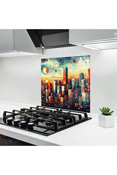 Arthub Panou Sticla Bucatarie, Protectie aragaz, Termorezistent, Peisaje, Col...