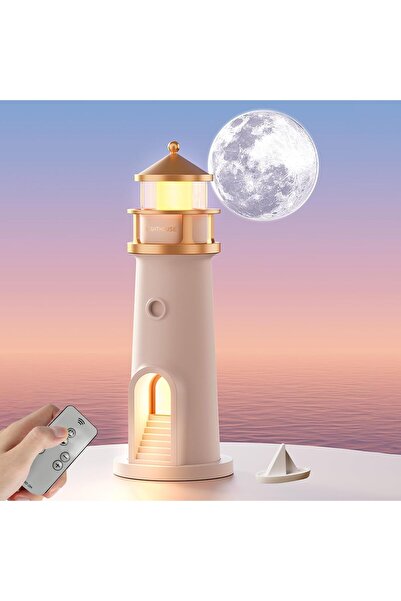 Aırstorr Deniz Feneri Ay Projeksiyonlu Bluetooth Hoparlörlü 3 Kademeli Kablos...