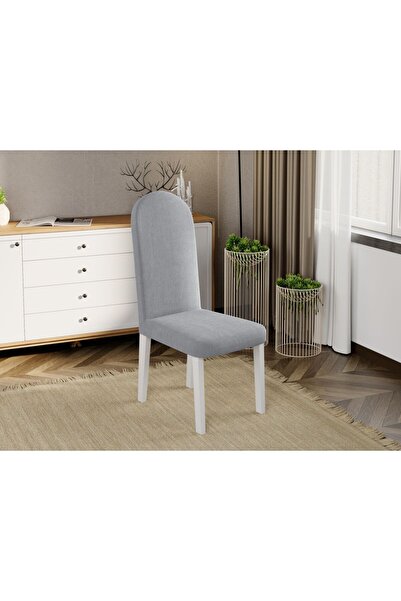 Mobila Laguna Upholstered chair, Laguna, Grand, 46 x 52 x 106 cm, White Beech Wood Legs