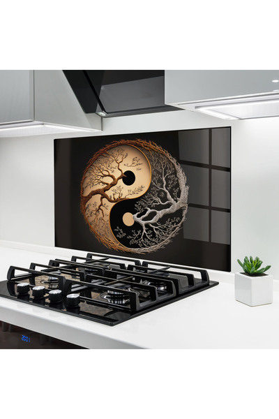 Arthub Kitchen Glass Panel, Stove Protection, Heat Resistant, Feng-shui, Old ...