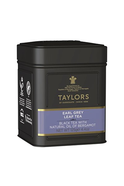 TAYLORS Ceai Negru Earl Grey, Cutie Metalica, Frunze, 125 gr.