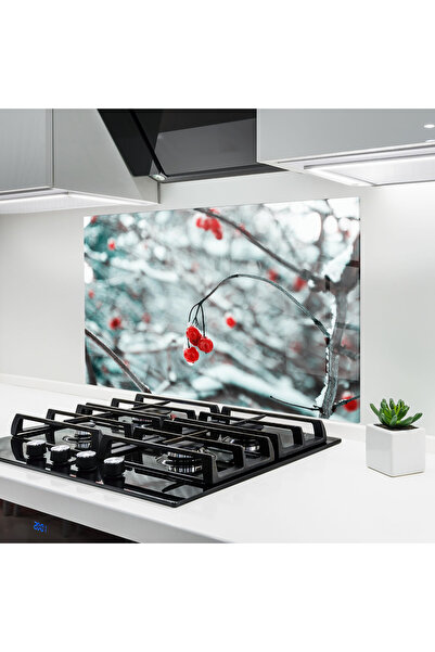 Arthub Kitchen Glass Panel, Stove Protection, Heat Resistant, Landscapes, Sno...