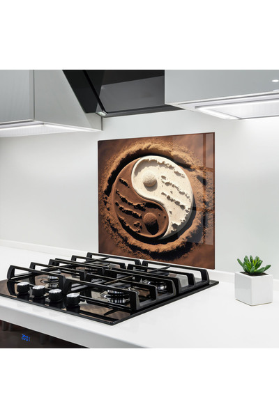 Arthub Panou Sticla Bucatarie, Protectie aragaz, Termorezistent, Feng-shui, E...