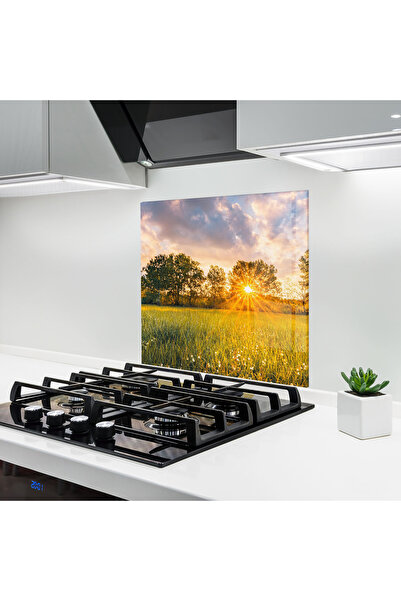 Arthub Panou Sticla Bucatarie, Protectie aragaz, Termorezistent, Peisaje, Blo...