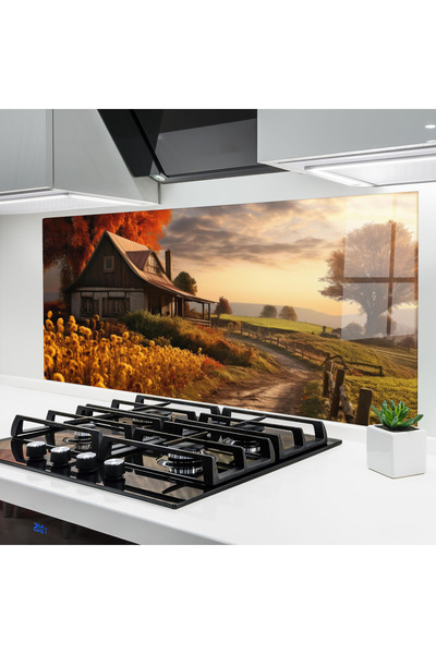 Arthub Panou Sticla Bucatarie, Protectie aragaz, Termorezistent, Peisaje, Aut...