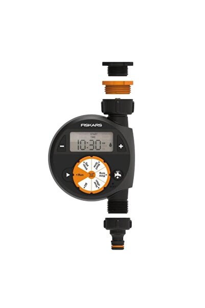 FiSKARS Controler de irigații, 1 zonă, LCD, 4 bari, montare în exterior