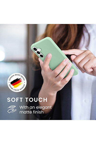 KWmobile Case for Samsung Galaxy A55 5G, Light Green, Silicone, KWM000021MG021C