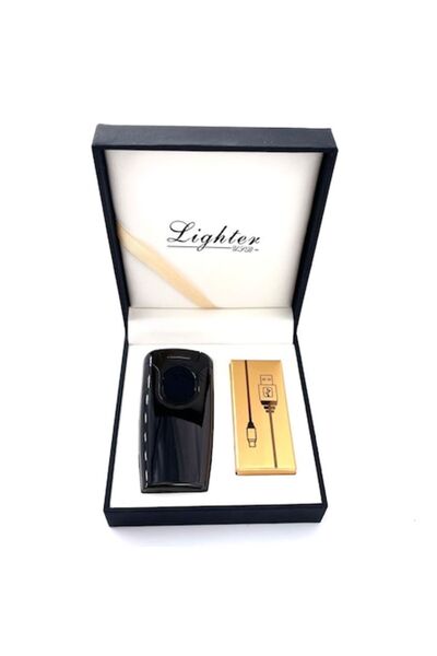 Ems Bricheta electrica OZN Ship, aprindere cu TOUCH, dublu arc, fara gaz, incarcare USB