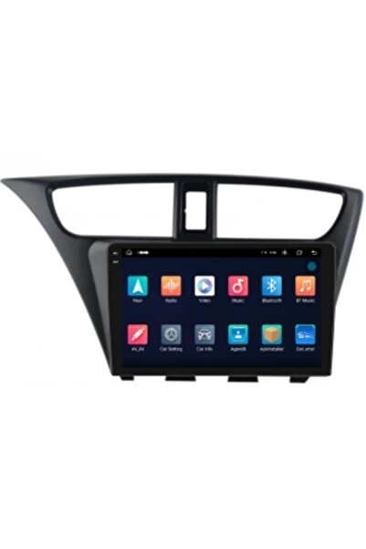 Piloton Dedicated Navigation for Honda Civic 9 Hatchback (2011-2015) 2K 4GB 64GB Octa-Core