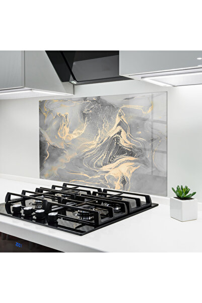 Arthub Panou Sticla Bucatarie, Protectie aragaz, Termorezistent, Abstracte, A...