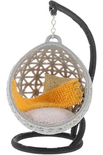 OMS Scaun leagăn miniatural pentru casa de păpuși