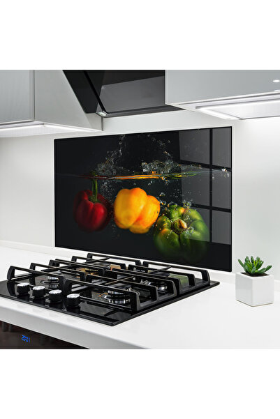 Arthub Panou Sticla Bucatarie, Protectie aragaz, Termorezistent, Alimente, Co...