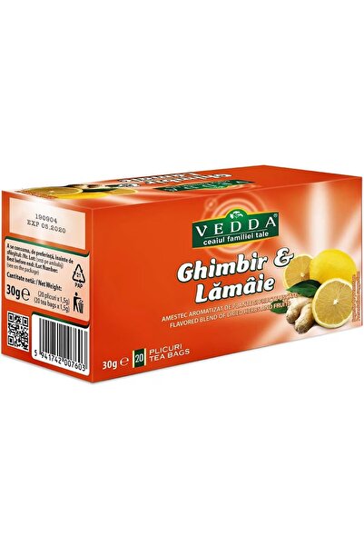 Vedda Ginger & Lemon Tea - 20 sachets / 1.5 gr
