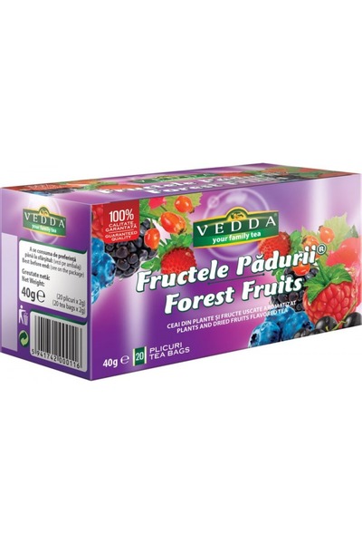 Vedda Ceai Fructele Padurii - 20 plicuri / 2 gr