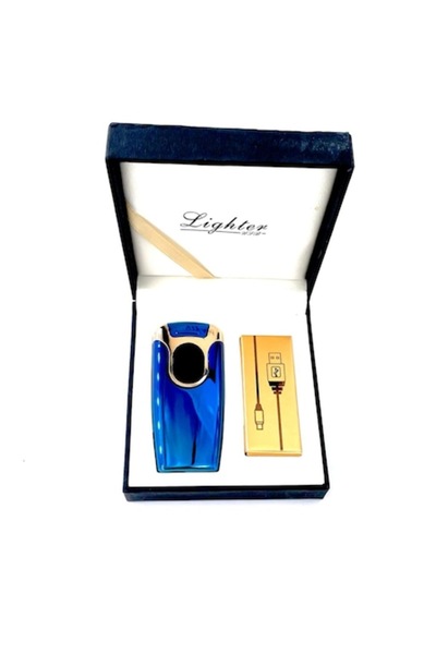 Ems Alien Ship electric lighter, TOUCH ignition, double arc, gas-free, USB charging,