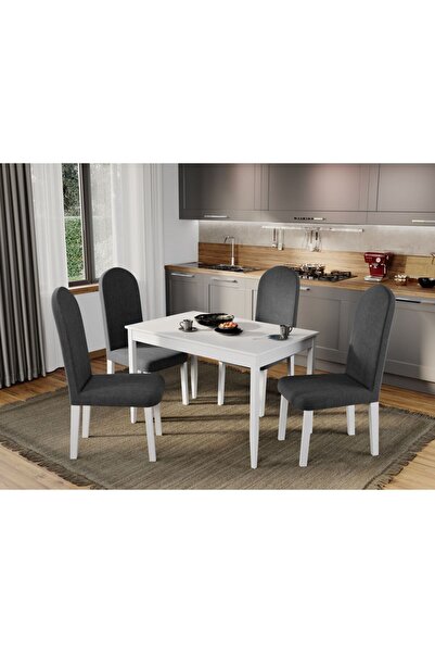 Mobila Laguna Upholstered chair, Laguna, Grand, 46 x 52 x 106 cm, White Beech Wood Legs